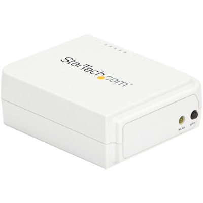 StarTech.com 1 Port USB Wireless N Network Print Server with 10/100 Mbps Ethernet Port - 802.11 b/g/n - Share a standard USB printer with multiple users simultaneously over a wireless network - 1 Port USB Wireless N Network Print Server with 10/100 Mbps Ethernet Port - 802.11 b/g/n - Wireless USB 2.  