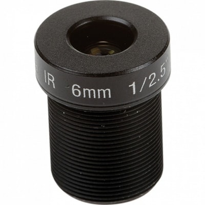 AXIS - 6 mm (0.24")f/1.6 - Fixed Lens for M12-mount - Designed for Surveillance Camera  