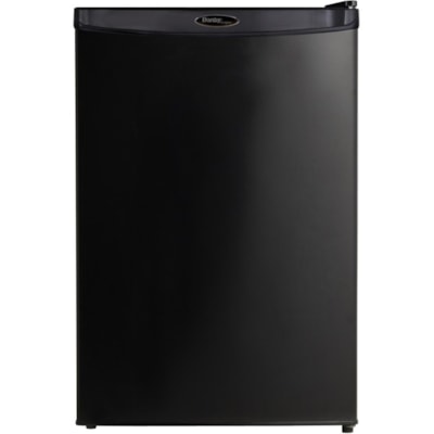 Danby Designer 4.4 cu. ft. Compact Refrigerator - 124.59 L - Auto-defrost - Undercounter - Auto-defrost - Reversible - 124.59 L Net Refrigerator Capacity - 120 V AC - 268 kWh per Year - Black - Smooth - Steel - Built-in BLACK FINISH AUTO CYCLE DEFROST