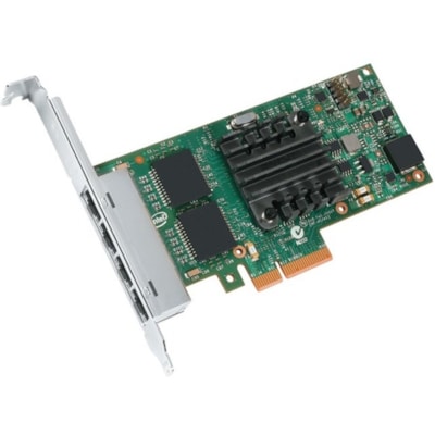 Intel Ethernet Server Adapter I350-T4 - PCI Express 2.1 x4 - Intel I350 - 4 Port(s) - 4 x Network (RJ-45) - Twisted Pair - Full Height Bracket Height - Low-profile, Full-height - Retail - 10/100/1000Base-T - Plug-in Card  CTLR 