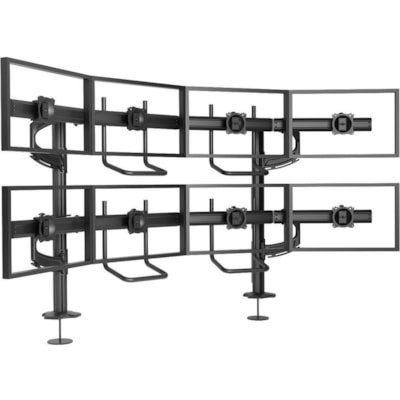 Chief Kontour K4G420B Desk Mount for Flat Panel Display - Black - Height Adjustable - 8 Display(s) Supported - 10" to 24" Screen Support - 119.93 lb (54400 g) Load Capacity - 100 x 100, 75 x 75 - VESA Mount Compatible rommet Mounted Array. Typical Screen Sizes: 19 To