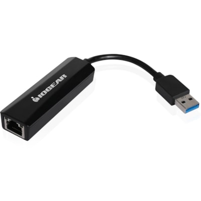IOGEAR USB 3.0 GigaLinq - Gigabit Ethernet Adapter over USB - USB 3.0 - 1 Port(s) - 1 x Network (RJ-45) - Twisted Pair - 10/100/1000Base-T - Desktop s into your MacBook Air  Ultra book  Microsoft Surf