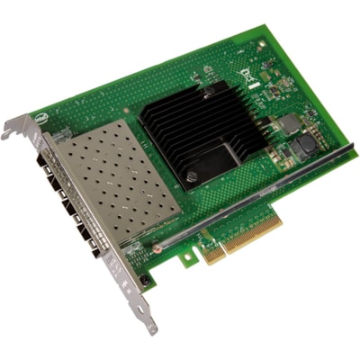 Intel Ethernet Converged Network Adapter X710-DA4 - PCI Express 3.0 x8 - 10 Gbit/s Data Transfer Rate - Intel XL710-BM1 - 4 Port(s) - Optical Fiber - Full Height Bracket Height - Bulk - 10GBase-LR, 10GBase-SR, 1000Base-SX - SFP+ - Plug-in Card rk Adapter  10 GigE  4x SFP+ D irect Attached Twin