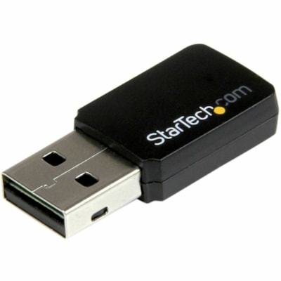 StarTech.com USB 2.0 AC600 Mini Dual Band Wireless-AC Network Adapter - 1T1R 802.11ac WiFi Adapter - Add dual-band Wireless-AC connectivity to a desktop or laptop computer through USB 2.0 - USB 2.0 AC600 Mini Dual Band Wireless-AC Network Adapter - 1T1R 802.11ac WiFi Adapter - 2.4GHz / 5GHz USB Wire  WRLS 