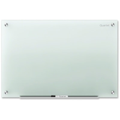 Quartet - Tableau effaçable en verre non magnétique Infinity - largeur de 48 po (1219,20 mm) x hauteur de 36 po (914,40 mm) - Surface Givre Ver - Rectangle - En verre de sécurité, Anti-taches, Ant-taches - 1 chaque VERRE GIVRÉ 