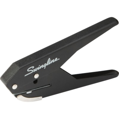 Swingline Low-Force 1-Hole Punch - 1 Punch Head(s) - 20 Sheet - 9/32" (7.11 mm) Punch Size - Black 20 SHEET CAPACITY METAL CONSTRUCTION