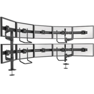 Chief KONTOUR K4G520B Grommet Mount for Flat Panel Display - Black - 19" to 24" Screen Support - 150 lb (68038.86 g) Load Capacity - 75 x 75, 100 x 100 - VESA Mount Compatible rommet Mounted Array. Typical Screen Sizes: 19 To
