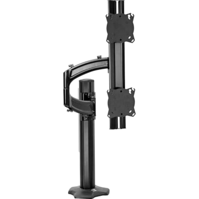 Chief KONTOUR K4G610B Desk Mount for Flat Panel Display - Black - 19" to 24" Screen Support - 90 lb (40823.31 g) Load Capacity - 75 x 75, 100 x 100 - VESA Mount Compatible  Array - K4G610B - Provides an  aesthetic & easily