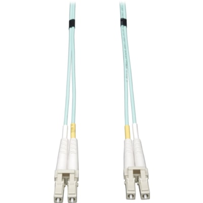 Tripp Lite series 0.5M (20-in.) Duplex Multimode 50/125 Aqua OM3 Fiber Patch Cable, LC/LC - 1.7 ft (0.52 m) Fiber Optic Network Cable for Network Device - First End: 2 x LC Network - Male - Second End: 2 x LC Network - Male - Patch Cable - LSZH - 50/125 µm - Aqua Gender - Male Right Gender - L C Right Connector -
