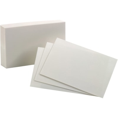 Esselte Index Cards - 6" (152.40 mm) Divider Width - White Divider - Recycled - 100 / Pack MEDIUM WEIGHT 