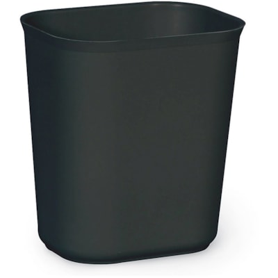 Rubbermaid Commercial 2541 Fire Resistant Wastebasket - 13.25 L Capacity - 12.2" (309.88 mm) Height x 8.2" (208.28 mm) Width - Fiberglass - Black - 6 14 QT.  8-1/4IN.W X 11-1/8IN.L  X 12-1/4IN.H  BLACK