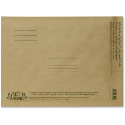 Seal-It Kraft Bubble Mailers - Bubble - #2 - 8 1/2" (215.90 mm) Width x 11" (279.40 mm) Length - Self-sealing - Manila - Kraft - 1 Each SIZE 8.5" X 11"  KFRAT  25/PK 100% RECYCLED CONTENT-50% PCW