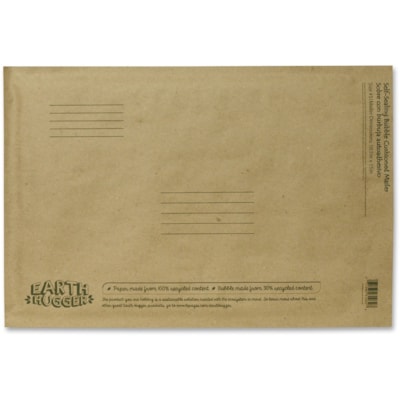 Seal-It Kraft Bubble Mailers - Bubble - #5 - 10 1/2" (266.70 mm) Width x 15" (381 mm) Length - Self-sealing - Kraft - 1 Each RECYL KRAFT WITH BUBBLE LINER 50%PCW