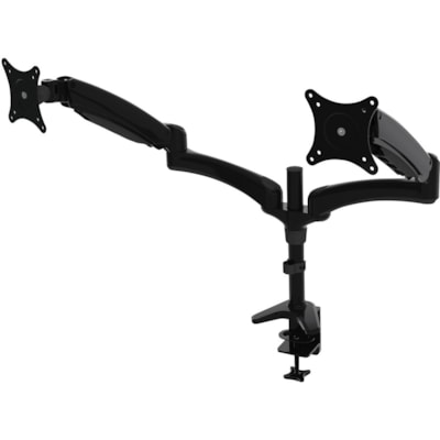 DAC® Duo Plus Mounting Arm for Flat Panel Display, Monitor - Black - Landscape/Portrait - 27" Screen Support - Metal, Die-cast Aluminum - 1 Each MONITORS UP TO 27"  VESA MIS-D TENSION SPRING FOR POSITIONING