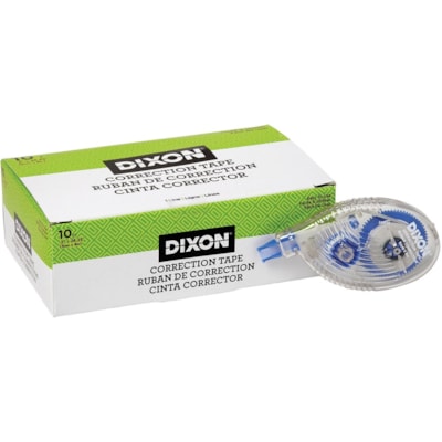 Dixon Correction Tape Roller - 0.20" (5 mm) Tape Width x 26.2 ft (8 m) Tape Length - Roller Dispenser - Flexible Tip, Quick Drying - 10 / Box BOX OF 10 