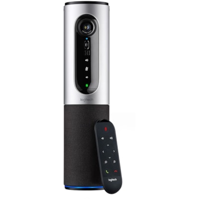 Logitech ConferenceCam Connect Video Conferencing Camera - Silver - USB - 1 Pack(s) - 1920 x 1080 Video - Auto-focus - 90° Angle - 4x Digital Zoom - Microphone - Wireless LAN - For Computer  