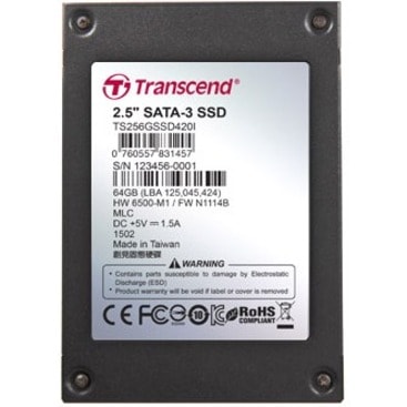 Transcend 64 GB Solid State Drive - 2.5" Internal - SATA (SATA/600) - 560 MB/s Maximum Read Transfer Rate - 3 Year Warranty 6Gb/s - 2.5 - 6Gbps - Three-ye ar Limited Warranty
