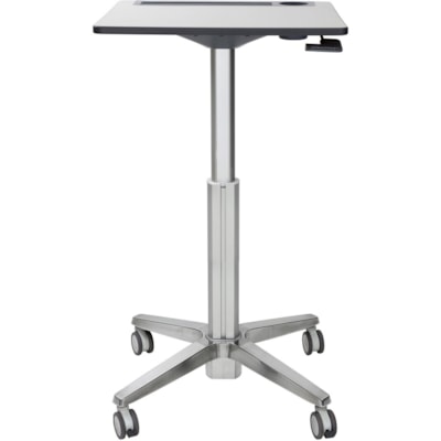 Ergotron - Bureau d'étudiant LearnFit - Top Stratifiés haute pression (HPL) Rectangulaire - Base Mélamine - 15 lb (6,80 kg) Capacité - Hauteur réglable - 33,5 po (850,90 mm) à 48,5 po (1231,90 mm) Adjustment - longueur du plateau de table 24 po (609,60 mm) x l   worksurface avec intergated cupholder   tablette