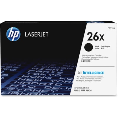 HP 26X Original High Yield Laser Toner Cartridge - Black - 1 Each - 9000 Pages LASERJET PRO M402 M426 SERIES YIELD 9000