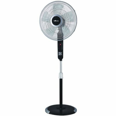 Ecohouzng Pedestal Fan - 5 Blades - 6 Speed - Oscillating, Timer, Digital Display, Removable Grill, Adjustable Height, Tilt Adjustment, Durable, Touch Operation, Auto Safety Shutoff, Sleep Mode, Safety Grill - 50" (1270 mm) Height x 18" (457.20 mm) Width x 16" (406.40 mm) Depth llating Stand Fan 