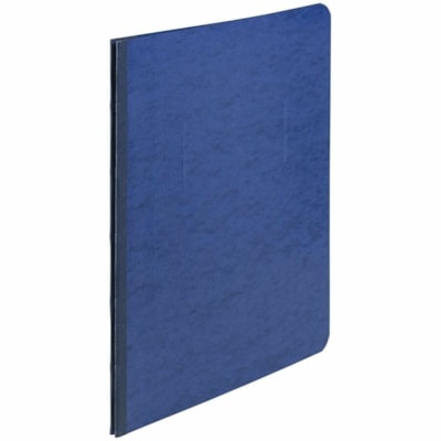 GBC Letter Recycled Report Cover with Fastener - 3" (76.20 mm) Folder Capacity - 8 1/2" (215.90 mm) x 11" (279.40 mm) - 3" (76.20 mm) Fastener Capacity - 20 pt. (7.04 mm) - Pressboard - Dark Blue - 60% Recycled SIDE BINDING - 11" X 8-1/2" DARK BLUE
