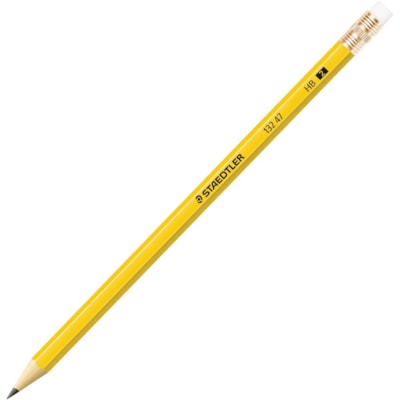 Staedtler Pre-sharpened No. 2 Pencils - Yellow Lead - HB - Wood Barrel - 12/Box - 12 / Box HEX  YELLOW LACQUER  PRESHARPE 