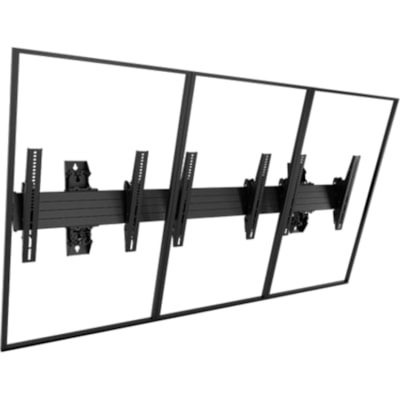 Chief Fusion LWM4X1U Wall Mount for Menu Board - Black - Height Adjustable - 4 Display(s) Supported - 40" to 55" Screen Support - 500 lb (226796.19 g) Load Capacity MOUNTED 4 WIDE LANDS 