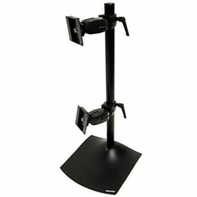 Ergotron DS100 Series Freestanding Dual Monitor Stand - Up to 21kg - Up to 24" Flat Panel Display - Black onversion kit - Steel - Black ack