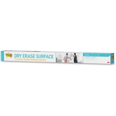 Post-it® - Surface de tableau effaçable instantané - largeur de 48 po (1219,20 mm) x longueur de 72 po (1828,80 mm) - Film Blanc - Rectangle - 1 chaque DEF6X4-C  1.219 M X 1.829 M 