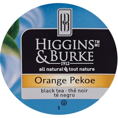 Thé Higgins & Burke Naturals - Thé noir - 100 / boîte TAG ET ENVELOPPE 