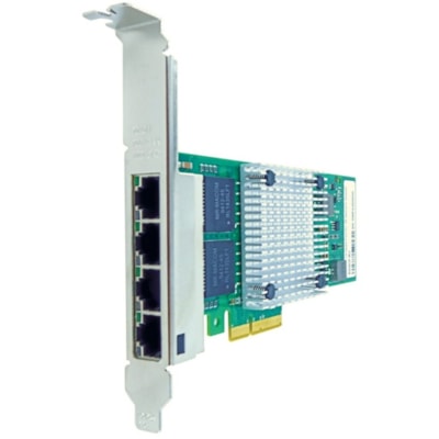 Axiom 10/100/1000Mbs Quad Port RJ45 PCIe x4 NIC Card for Intel - I350T4, I350-T4 - 1000Mbs Quad Port RJ45 PCIe x4 NIC Card  RJ45 PCIE X4 NIC CARD FOR INT EL - I350T4  I350-T4