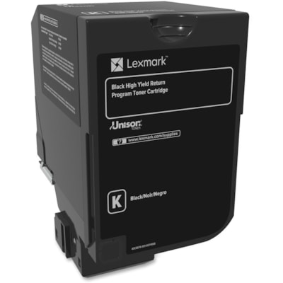 Lexmark Unison Original Toner Cartridge - Laser - High Yield - 25000 Pages - Black - 1 Each YIELD 25000 