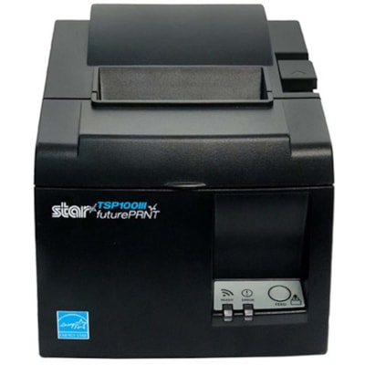 Star Micronics TSP100III Thermal Printer, WLAN/Wireless Access Point/WPS - Cutter, Internal Power Supply, Gray - Cutter, Internal Power Supply, Gray  PRNT 