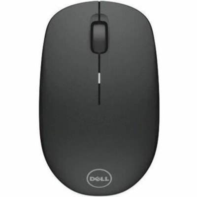 Dell Wireless Mouse-WM126 - Black - Optical - Wireless - Radio Frequency - Black - USB Type A - 1000 dpi - Scroll Wheel - 3 Button(s) - Symmetrical - AA Battery Supported - 1 Year Battery Run Time  WRLS 