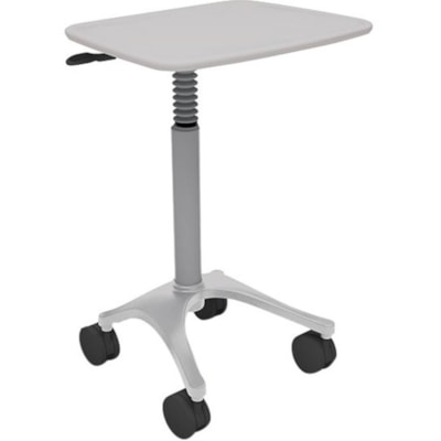 Anthro Zido 22, Adjustable-Height Cart - 150 lb (68038.86 g) Capacity - 4 Casters - 4" (101.60 mm) Caster Size - Medium Density Fiberboard (MDF), Cast Metal - 22" (558.80 mm) Width x 22.3" (565.15 mm) Depth x 40" (1016 mm) Height - Steel Frame - Cool Gray  22W GREY 