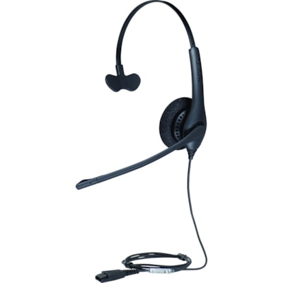 Jabra - Casque BIZ 1500 - Mono - Déconnexion rapide - Filaire - 300 Ohm - 20 Hz à 4,50 kHz - Sur tête - Monaural - Supra-aural - 3,1 pi (0,95 m) Câble - Antibruit - Noir Canceling microphone - Headset  - Wired - On-Ear -