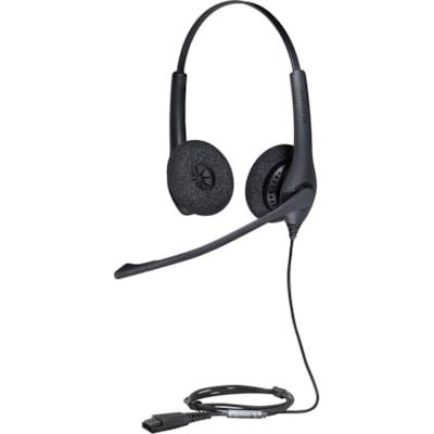 Jabra - BIZ - Casque 1500 - Stéréo - Déconnexion rapide - Filaire - 150 Ohm - 20 Hz à 4,50 kHz - Sur tête - Binaural - Supra-aural - 3,1 pi (0,95 m) Câble - Antibruit - Noir anceling microphone - Headset - Wired - On-Ear - Q