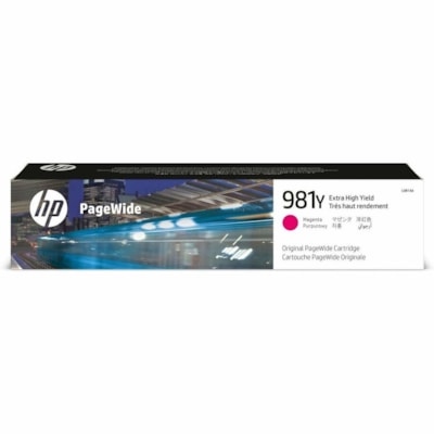 HP 981Y (L0R14A) Original Extra High Yield Page Wide Ink Cartridge - Magenta - 1 Each - 16000 Pages PAGEWIDE EXTRA HIGH YIELD FITS: MFP 586  E55650