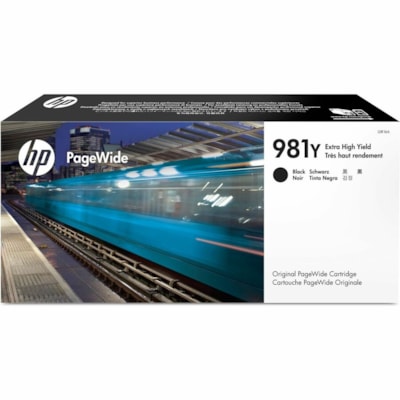 HP 981Y (L0R16A) Original Extra High Yield Page Wide Ink Cartridge - Black - 1 Each - 20000 Pages PAGEWIDE EXTRA HY 20 000 PGS FITS: MFP 586  E55650