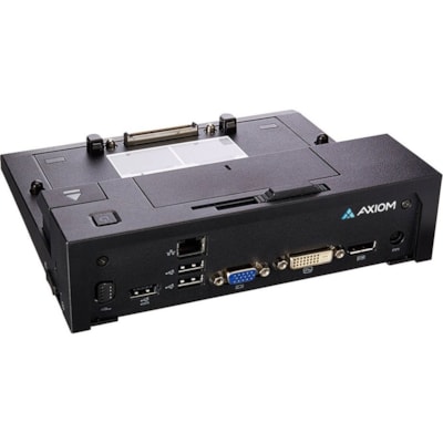 Axiom Réplicateur de port - Proprietary interface - 5 x Total de ports USB - 3 x Connexions USB 2.0 - 2 x Connexions USB 3.0 - Réseasu (RJ-45) - DVI - VGA - DisplayPort - Filaire - Sortie ligne audio - eSATA - Microphone SB 3.0 W/130-WATT POWER ADAPTE R CORD FOR DELL