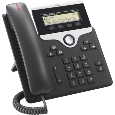 Cisco 7811 IP Phone - Corded - Wall Mountable, Desktop - Charcoal - 1 x Total Line - VoIP - 2 x Network (RJ-45) - PoE Ports PLATFORM P 