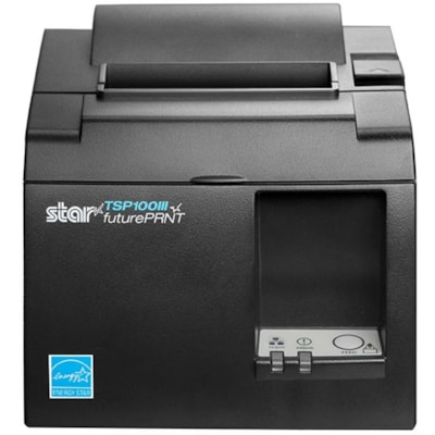 Star Micronics Thermal Printer TSP143IIILAN GY US - Ethernet - Locking Paper Chamber - Gray - Receipt Printer - 250 mm/sec - Monochrome - Auto Cutter - Receipt Printer - 250 mm/sec - Monochrome - Auto Cutter  PRNT 