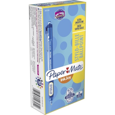 Paper Mate Inkjoy 300 RT Ballpoint Pens - 1 mm (0.04") Pen Point - Retractable - Blue Ink - Blue Barrel - 1 Dozen 1.0MM 