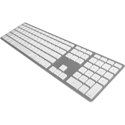 Matias Wireless Aluminum Keyboard - Wireless Connectivity - Bluetooth - English (US) - iPad, iPhone, iPod - PC, Mac - Silver ard for Mac - Space Gray Alumi num Housing with Bla