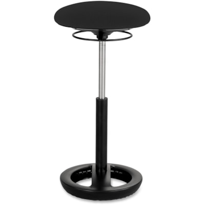 Safco - Tabouret ergonomique Twixt, hauteur accrue, noir, tissu - Seat Color Noir - Polypropylène, Nylon, Vinyle Seat Material - Arrondi Base - 1 chaque EXTENDED HEIGHT BLACK FOCAL UPRIGHT