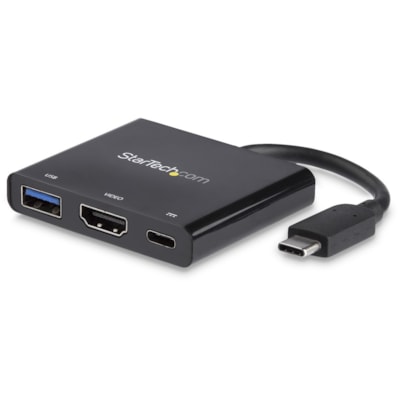 StarTech.com USB C Multiport Adapter with HDMI 4K & 1x USB 3.0 - PD - Mac & Windows - USB Type C All in One Video Adapter - Expand the connectivity of your laptop or MacBook with this USB-C multiport adapter with HDMI - USB C HDMI Multiport Adapter - USB Video Adapter - USB Type C Multiport Adapter  HPERP 