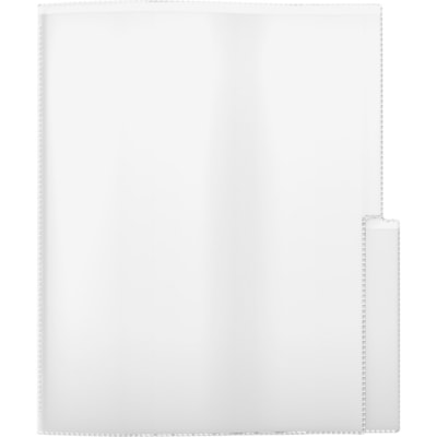 Davis Group Letter Project File - 8 1/2" (215.90 mm) x 11" (279.40 mm) - 2 Internal Pocket(s) - White - Tear Resistant, Heavy Duty, Archival-safe, Tear Proof, Recyclable, Ink-transfer Resistant, Tab, Front Pocket - 5 / Pack  