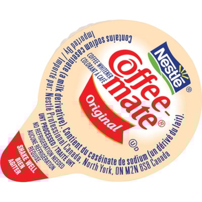 Coffee mate Liquid Creamer - Original Flavor - 11 mL - 1 Serving - 180 / Pack TUBS  ORIGINAL FLAVOUR 180/CT 180 X 11ML SINGLE SERVE TUBS