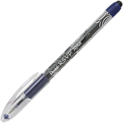 Pentel Ballpoint Pen - 0.7 mm (0.03") Pen Point - Refillable - Blue Ink - Stainless Steel Tip - 1 Each 0.7MM  DURABLE METAL TIP 