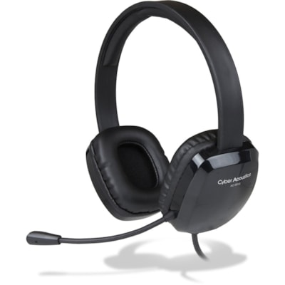 Cyber Acoustics - Casque AC-6012 USB Stereo - Stéréo - USB - Filaire - 20 Hz à 20 kHz - Sur tête - Binaural - Supra-aural - Élimination du bruit, Uni directionnel Microphone - Noir  